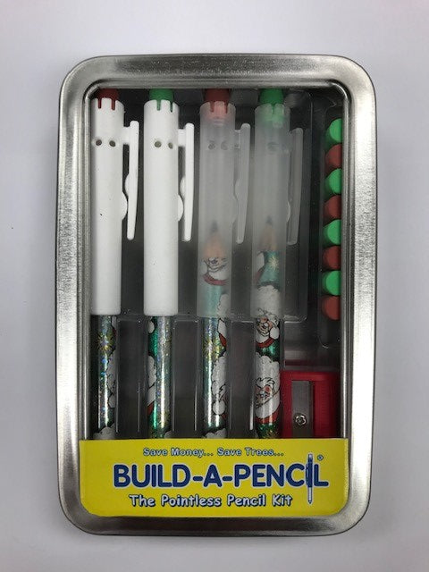 Pointless Pencil Kit (4 Pack): Smiling Santa