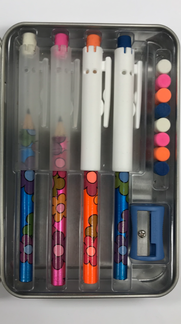 Pointless Pencil Kit (4 Pack): Flashy Flowers