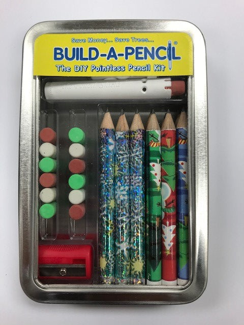 Build-A-Pencil Kit: Snowman & Snowflakes