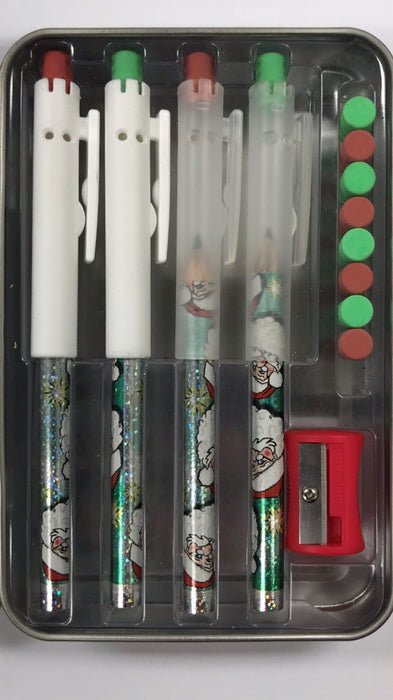 Pointless Pencil Kit (4 Pack): Smiling Santa