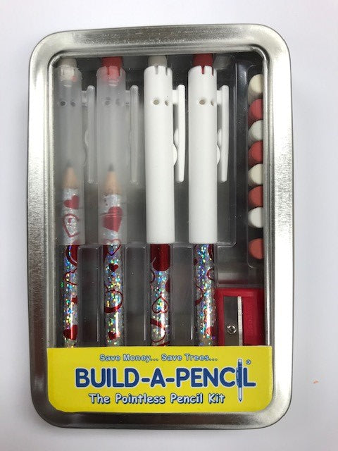 Pointless Pencil Kit (4 Pack): Scattered Hearts