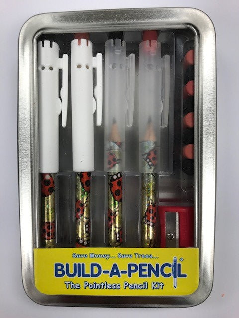 Pointless Pencil Kit (4 Pack): Lucky Ladybugs