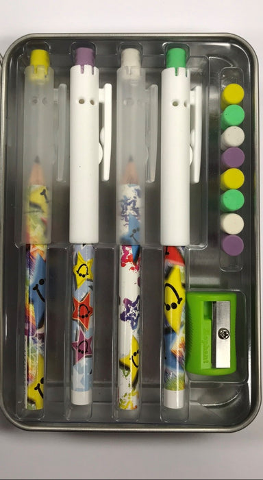 Pointless Pencil Kit (4 Pack): Smiley Stars