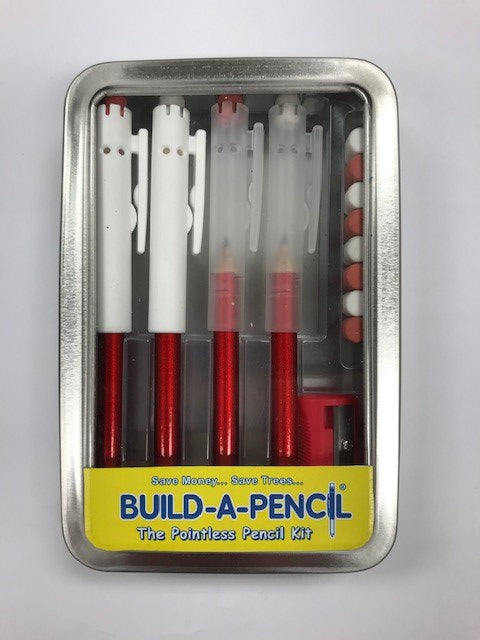Pointless Pencil Kit (4 Pack): Racey Red