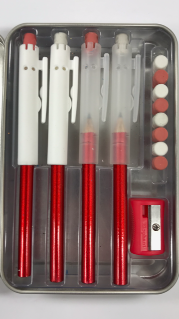 Pointless Pencil Kit (4 Pack): Racey Red