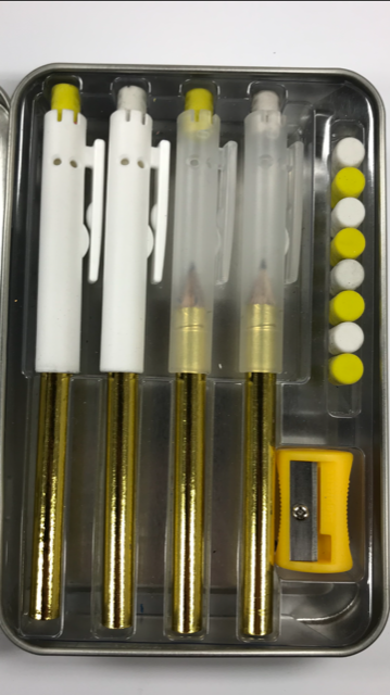 Pointless Pencil Kit (4 Pack): Glowing Gold