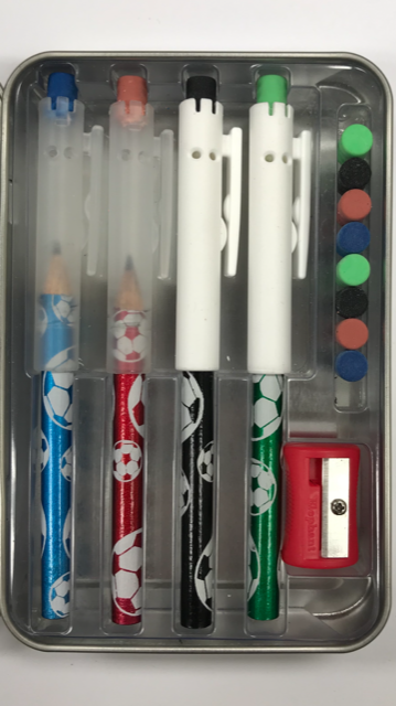 Pointless Pencil Kit (4 Pack): Soccer Glitz