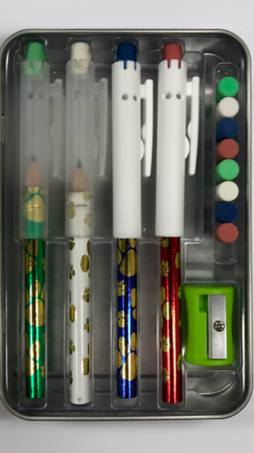 Pointless Pencil Kit (4 Pack): Paw Print Glitz