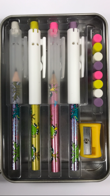 Pointless Pencil Kit (4 Pack): Majestic Frog