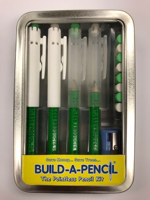 Pointless Pencil Kit (4 Pack): Neon Green