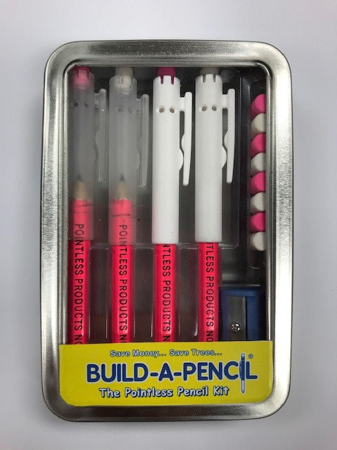 Pointless Pencil Kit (4 Pack): Neon Pink