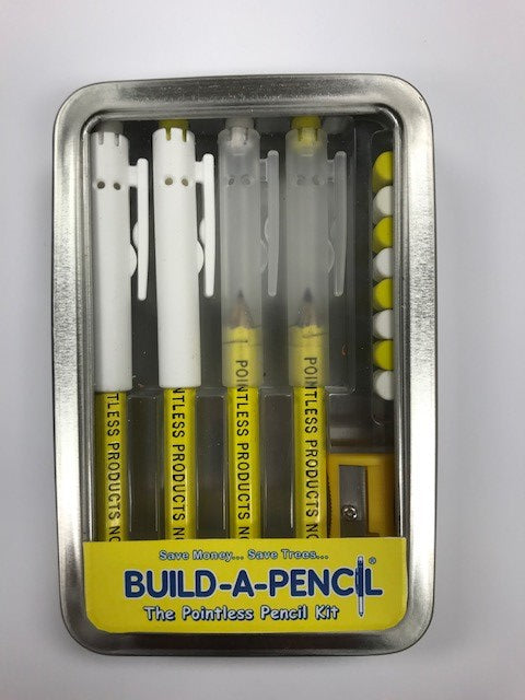 Pointless Pencil Kit (4 Pack): Neon Yellow