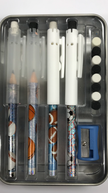 Pointless Pencil Kit (4 Pack): Assorted Sports