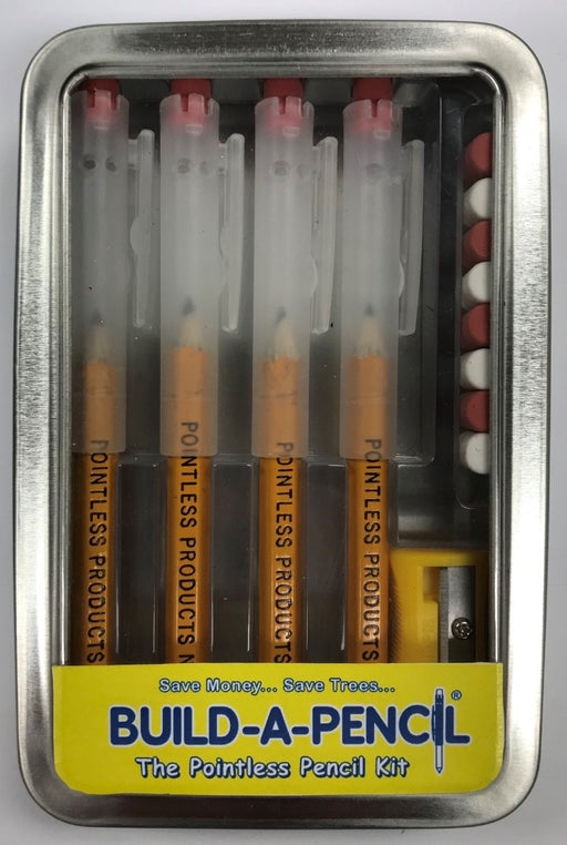 Pointless Pencil Kit (4 Pack): Standard Yellow #2 With Clear Shield