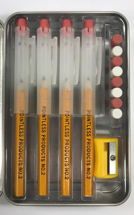 Pointless Pencil Kit (4 Pack): Standard Yellow #2 With Clear Shield