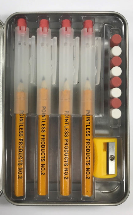 Pointless Pencil Kit (4 Pack): Standard Yellow #2 With Clear Shield