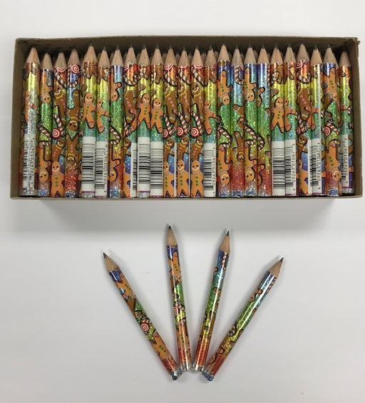 Decorated Pencils: Gingerbread Man & Candyland