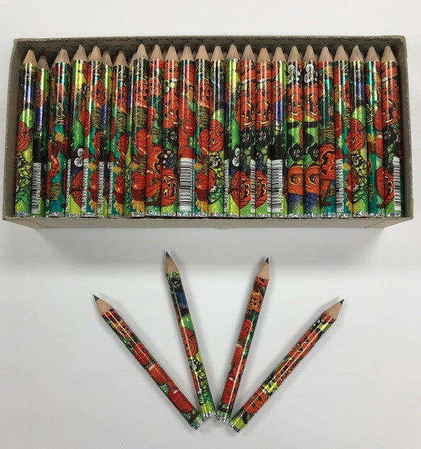 Decorated Pencils: Jack-O-Lantern Smileys
