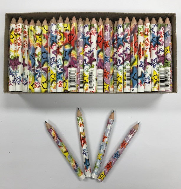 Decorated Pencils: Smiley Stars