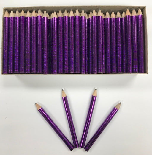 Decorated Pencils: Purple With A Punch