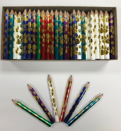 Decorated Pencils: Paw Print Glitz