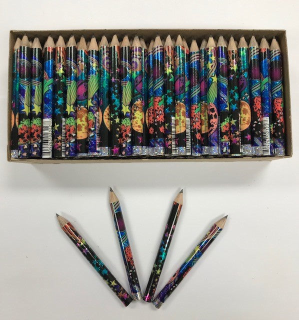 Decorated Pencils: Space Sparklers