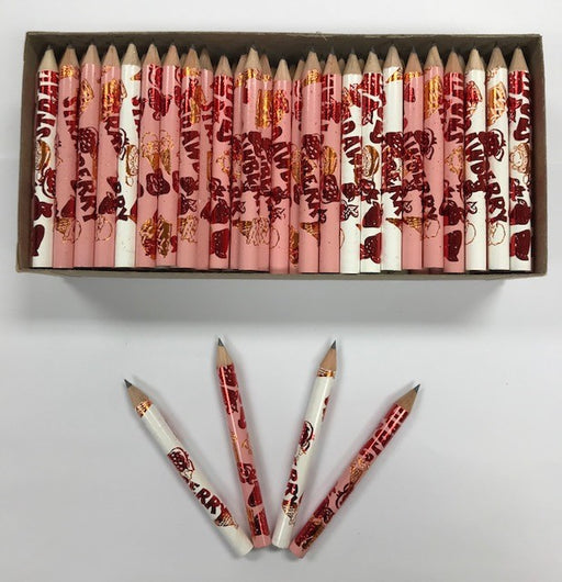 Decorated Pencils: Strawberry "Scented"