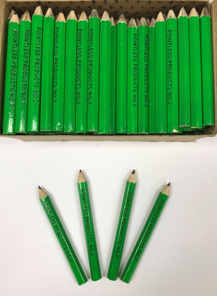 Decorated Pencils: Neon Green Pocket Size #2