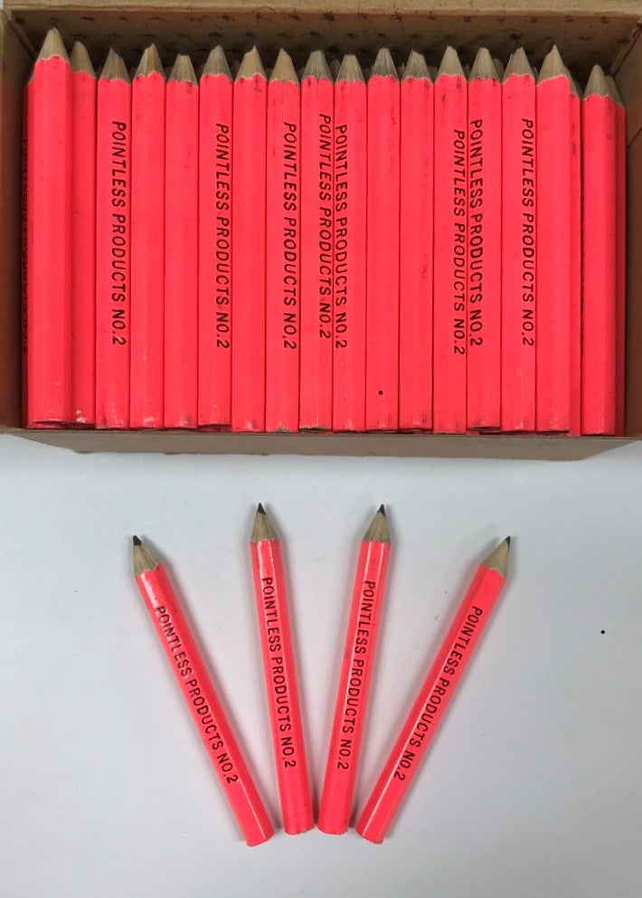 Decorated Pencils: Neon Pink Pocket Size #2