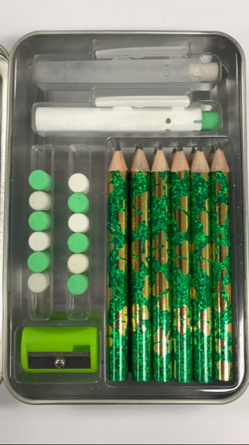 Build-A-Pencil Kit: Shamrock Glitz