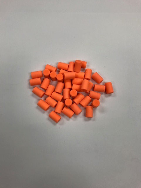 50 Piece Replacement Eraser Pack (Neon Orange)